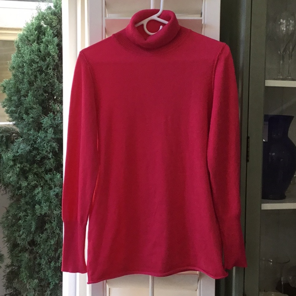 Philosophy soft deep pink turtleneck